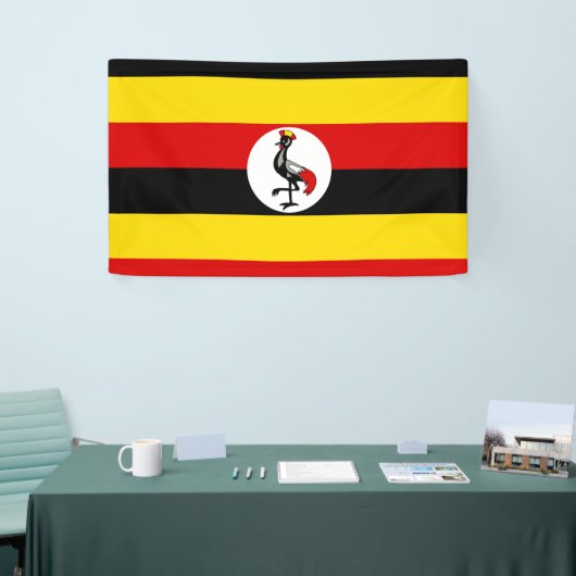 Uganda-Flagge Banner (Messeveranstaltung)