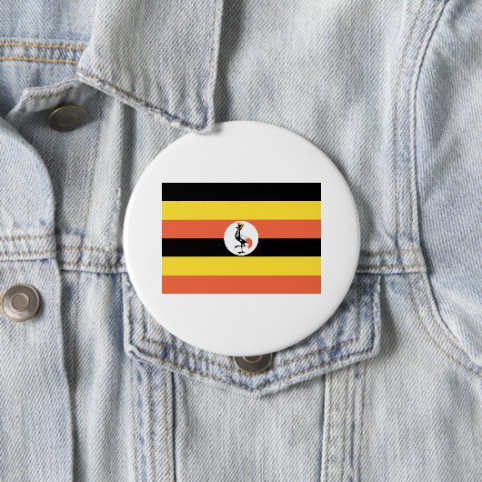 Uganda-Flagge Button (Beispiel)