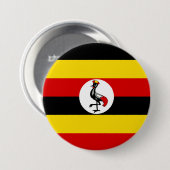 Uganda-Flagge Button (Vorne & Hinten)