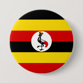 Uganda-Flagge Button (Vorderseite)