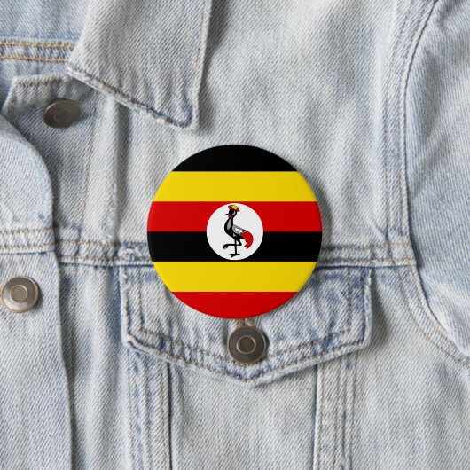 Uganda-Flagge Button (Beispiel)