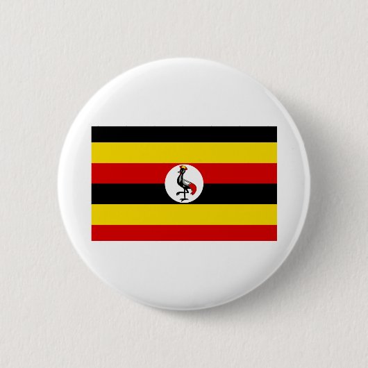 Uganda-Flagge Button (Vorderseite)