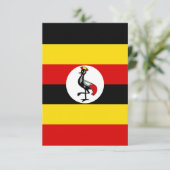 Uganda-Flagge Dankeskarte (Stehend Vorderseite)