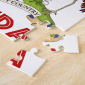 UGANDA - Flagge/Emblem/Wappen/Symbol Puzzle (Seite)