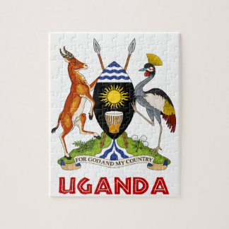 UGANDA - Flagge/Emblem/Wappen/Symbol Puzzle