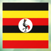 Uganda-Flagge Fensteraufkleber (Blatt 3)