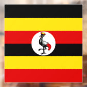 Uganda-Flagge Fensteraufkleber (Blatt 2)