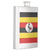 Uganda-Flagge Flachmann (Rechts)