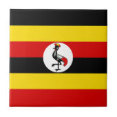 Uganda-Flagge Fliese (Vorderseite)