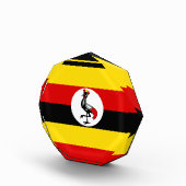 Uganda-Flagge Fotoblock (Rechts)