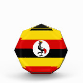 Uganda-Flagge Fotoblock (Vorderseite)