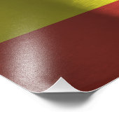 Uganda-Flagge Fotodruck (Ecke)