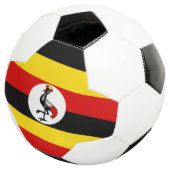 Uganda-Flagge Fußball (Dreiviertel)