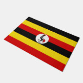 Uganda-Flagge Fußmatte (Schrägansicht)