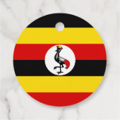 Uganda-Flagge Geschenkanhänger (Rückseite)