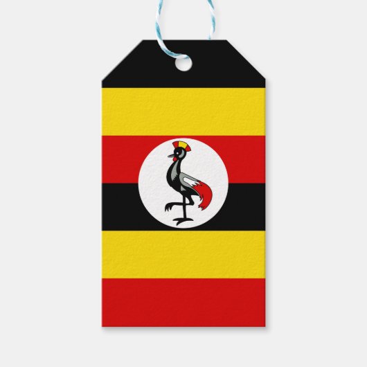 Uganda-Flagge Geschenkanhänger (Vorderseite)