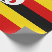 Uganda-Flagge Geschenkpapier (Ecke)