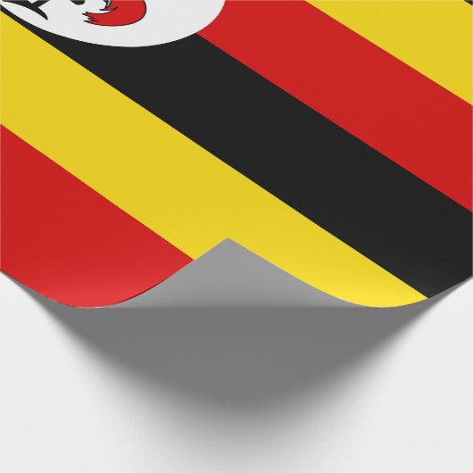 Uganda-Flagge Geschenkpapier (Ecke)