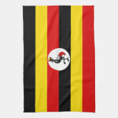 Uganda-Flagge Geschirrtuch (Vertikal)