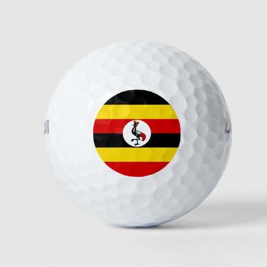 Uganda-Flagge Golfball (Vorderseite)