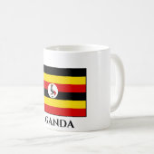 Uganda-Flagge Kaffeetasse (VorderseiteRechts)