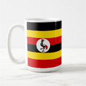 Uganda-Flagge Kaffeetasse (Links)