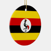 Uganda-Flagge Keramik Ornament (Rechts)