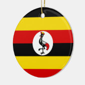 Uganda-Flagge Keramik Ornament (Links)