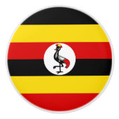 Uganda-Flagge Keramikknauf (Vorderseite)