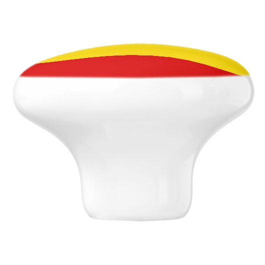 Uganda-Flagge Keramikknauf (Seitenansicht)