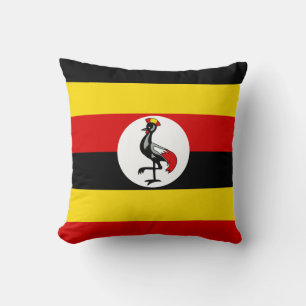 Uganda-Flagge Kissen