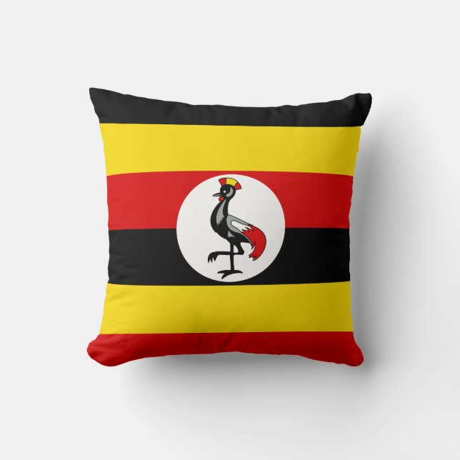 Uganda-Flagge Kissen (Vorderseite)
