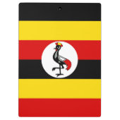 Uganda-Flagge Klemmbrett (Rückseite)