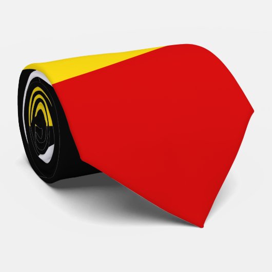 Uganda-Flagge Krawatte (Gerollt)