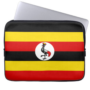 Uganda-Flagge Laptopschutzhülle