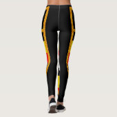 Uganda-Flagge Leggings (Rückseite)