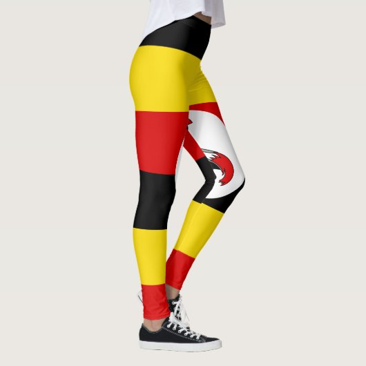 Uganda-Flagge Leggings (Rechts)