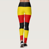 Uganda-Flagge Leggings (Rückseite)