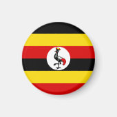 Uganda-Flagge Magnet (Vorne)