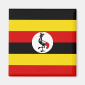 Uganda-Flagge Magnet (Vorne)