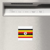 Uganda-Flagge Magnet (In Situ (Geschirrspüler))