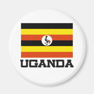 Uganda-Flagge Magnet