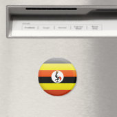 Uganda-Flagge Magnet (In Situ (Geschirrspüler))