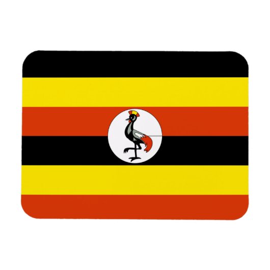 Uganda-Flagge Magnet (Horizontal)