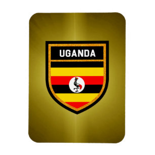 Uganda-Flagge Magnet