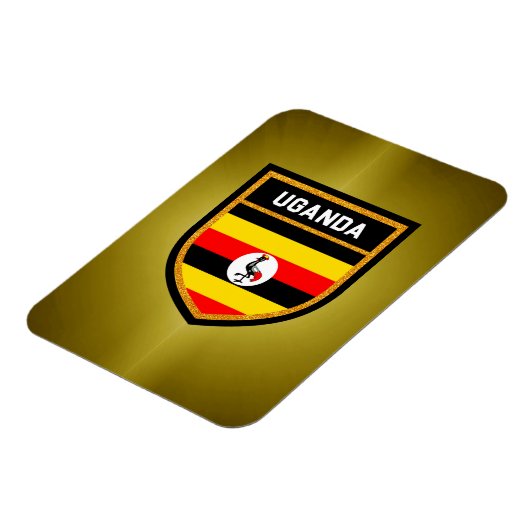 Uganda-Flagge Magnet (Linke Seite)
