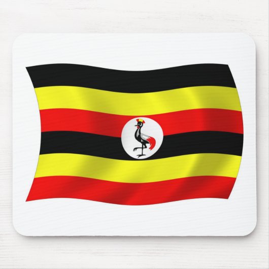 Uganda-Flagge-Mauspad Mousepad (Vorne)