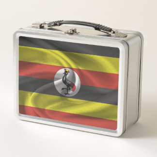 Uganda-Flagge Metall Brotdose