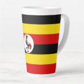 Uganda-Flagge Milchtasse (Rechte Ecke)