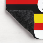 Uganda-Flagge Mousepad (Ecke)